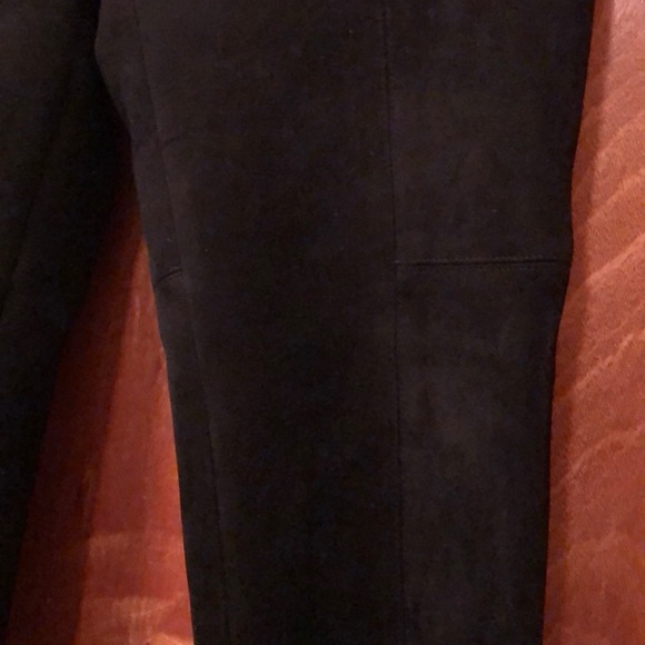 NWOT Zara basics micro suede black skinny pants sz M - Picture 5 of 11